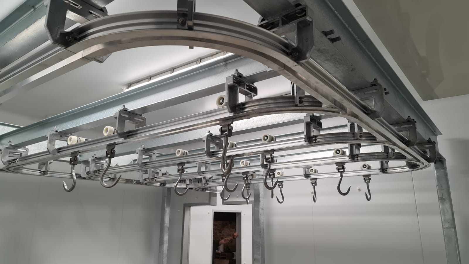 Meat Rails Twin Track Rail Round Bar Tubular Meat Hooks