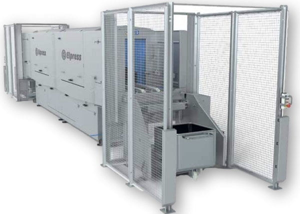 ENW-5000 norm bin washer tunnel cleaning Euro bins – AES Food Equipment