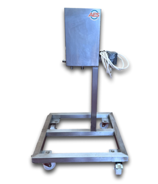 Used mobile knife steriliser stainless steel on wheels